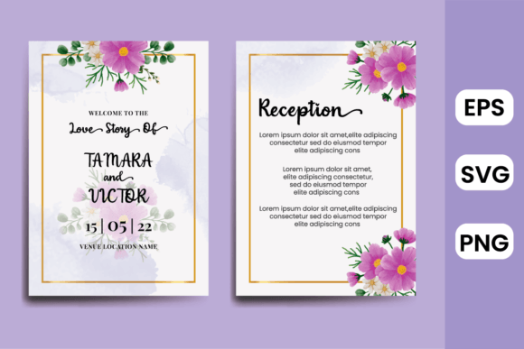 Engagement Wedding Invitation Cosmos