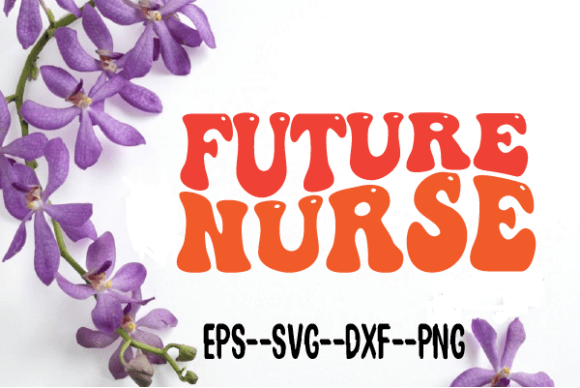 Future Nurse New Wavy Retro Svg: Graphics for Crafts