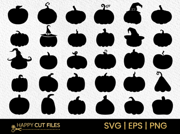 Halloween Monster Pumpkins Svg Bundle