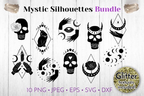 Mystic Boho Celestial Linocut Bundle SVG: Graphics and Crafts in Harmony