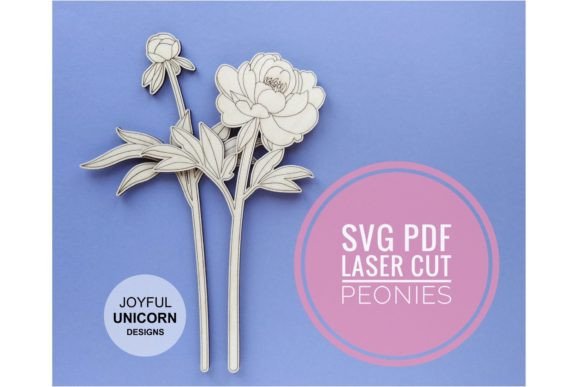 Peony SVG Laser Score File