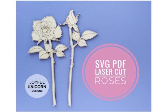 Roses SVG Laser Score File