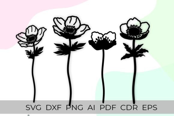 Wild Flowers Svg, Botanical Leafs Svg for Laser Cutting Ornaments